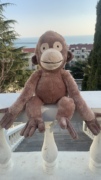 1224非原单大牌坐姿大嘴猴子猩猩公仔正版毛绒玩具全高75厘米