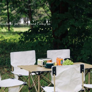 户外便携式桌椅野餐用品套装，加厚铝合金折叠长形，蛋卷桌椅子组合