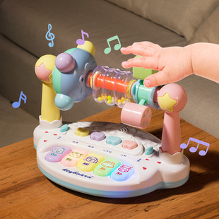 婴儿玩具6个月手拍鼓六面体，益智早教拍拍鼓儿童，1一3岁宝宝2电子琴