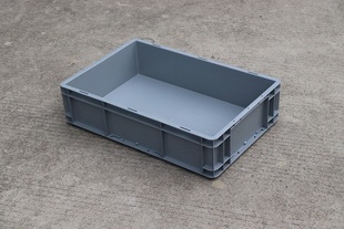 灰色物流箱大号塑料，箱子长方形周转筐大胶箱转运盒子胶框收纳筐子