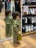 2023春秋季韩国女童花边毛线衣(毛，线衣)开衫，宽松针织衫阔腿裤两件套装