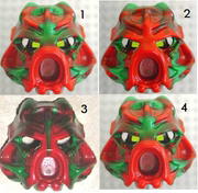 lego乐高43853零件，生化战士haunuva绿毒面具，塑料拼装积木玩具新