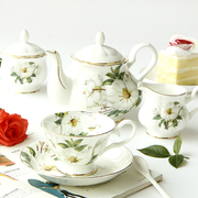 欧式茶具咖啡杯碟，套装骨瓷咖啡具英式下午茶茶具，陶瓷红茶杯