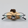 施洛华 超轻纯钛圆形小框男女全框高度数近视眼镜架SP408 送镜片