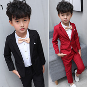 小男孩西装套装花童礼服男童秋两件套韩版走秀节目表演小礼服男童