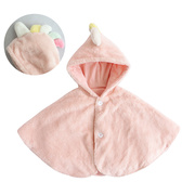 augelute动物造型舒棉絨斗篷外套，婴儿披肩披风保暖0-2岁92014