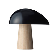 现代简约蘑菇书房台灯北欧个性设计卧室客厅民宿酒店木纹床头台灯