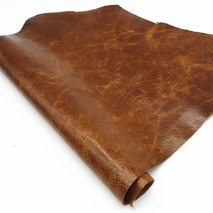 棕色复古油蜡皮头层牛皮沙发，座椅床头欧式家具皮革，面料真皮皮料