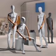 服装店韩版男模特展示架全身假人体西装礼服人偶橱窗服装拍摄道具
