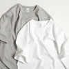美国7.8盎司265g重磅，加厚100%纯棉无缝复古咔叽圆领，短袖t恤男白色