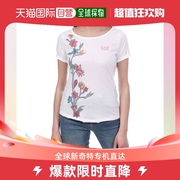 香港直邮armani阿玛尼短袖，t恤白色，花图案透气柔软32tt45j6321442