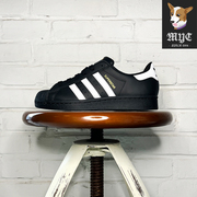 阿迪达斯Adidas Superstar男女金标贝壳头黑白运动休闲板鞋EG4959