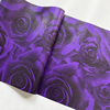 深紫色3d玫瑰花壁纸直播背景，餐厅酒店ktv经典，奢华个性墙纸