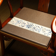 红木沙发坐垫夏季中式餐椅实木圈椅凉席座垫太师椅，垫子茶椅子椅垫