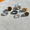 青岛外贸饰品出口欧美复古风组合戒指套装，金属指环混搭个性尾戒