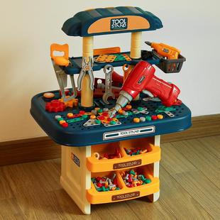 儿童工具箱玩具套装过家家电钻，宝宝维修理台拧螺丝益智多功能男孩