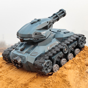 超大号遥控坦克玩具车可开炮充电履带式，儿童越野汽车男孩电动模型