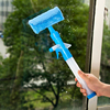 可喷水双面擦玻璃清洁工具多功能，洗擦窗户刮玻璃器玻璃刮擦窗刷子