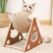 猫抓板麻球耐磨不掉屑猫爬架立式特大号猫抓柱磨爪解闷猫咪用品