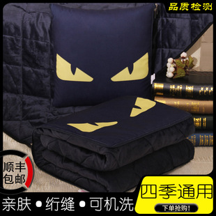 抱枕被子两用加厚折叠汽，车载二合一枕头，被办公室午睡空调毯子靠枕