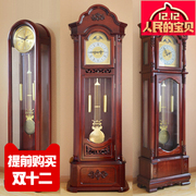 欧式客厅立式钟表小型机械座钟立钟落地钟中式复古实木家用钟表