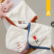 儿童毛巾洗脸小方巾，比全棉纯棉家用超柔软吸水新生婴儿宝宝洗澡巾