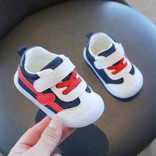 小溜宝婴儿鞋2024春季0-1岁2女宝宝学步鞋，男童软底防滑单鞋子(单鞋子)