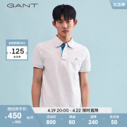 gant甘特春夏男经典时尚，休闲舒适通勤翻领短袖polo衫2052003