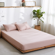无印良品床笠单件全棉纯棉水洗棉，天竺棉床单1.8m米床垫保护套床罩