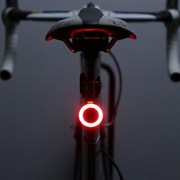 山地自行车夜行尾灯警示配件儿童，装备夜间后灯爆闪充电安全夜骑灯