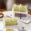 日式蛋糕卷打包盒加厚切块瑞士甜品梦龙卷透明点心盒子桃酥包装盒