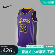 Nike耐克NBA湖人队詹姆斯男子球衣DRI-FIT  SW篮球背心DO9530-508