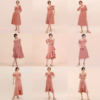 tansshop粉色系列合集中长款裙，姐妹裙伴娘，裙轻礼服裙小裙子