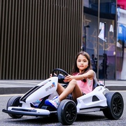 儿童卡丁车漂移电动赛车双驱充电四轮汽车男女宝宝玩具车可坐大人