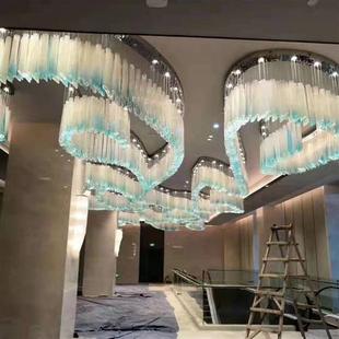 酒店大堂展厅艺术创意吊灯走廊水晶吊灯