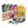 正版nibobo智慧金字塔，智力魔珠升级版儿童益智玩具6本478题玩具
