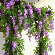仿真紫藤花假花藤条吊顶花串藤蔓，吊花装饰花，塑料植物空调管道遮挡