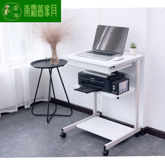 电脑打印机一体桌超值小户型可移动台式电脑桌家用卧室床边用桌单