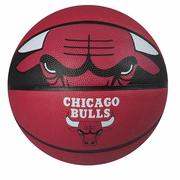美国直邮斯伯丁nba芝加哥公牛队bulls七号黑色室内外耐磨限量篮球