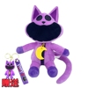 波比的游戏时间3紫色瞌睡猫咪微笑动物娃娃玩偶毛绒玩具儿童 公仔