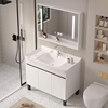 实木洗手盆柜组合落地式浴室柜，小户型现代简约卫生间，洗漱台盆柜