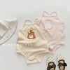 婴儿夏季衣服0-3岁女宝宝肚兜护肚包屁新生儿吊带连体衣居家睡衣