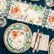 陶瓷盘子欧式家用西餐餐具套装高级感轻奢创意法式艺术餐盘碗碟子