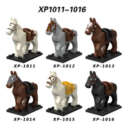 xp1011-1016中古战马第三方积木拼装人仔配件动物兼容乐高