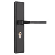 纳仕德卧室门锁套装室，内房门锁黑色木门锁，办公室门锁执手锁a款(