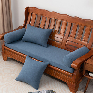 多色选四季通用沙发垫老式木沙发座垫海绵垫子加厚加硬防滑沙发垫