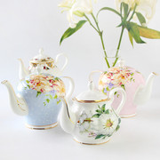 欧式茶具下午茶茶具陶瓷，茶壶英式茶具，骨瓷咖啡壶花茶壶