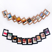 创意组合照片墙夹子麻绳纸相框，彩色爱心小夹子清新相片夹装饰