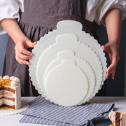 生日蛋糕托盘重复使用垫片蛋糕底托塑料，4四6寸8八10家用圆形烘焙