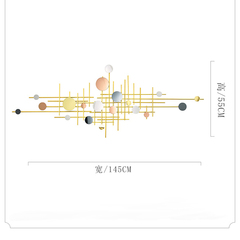 北欧铁艺轻奢家居客厅壁饰背景墙面创意卧室金属装饰壁挂艺术挂件